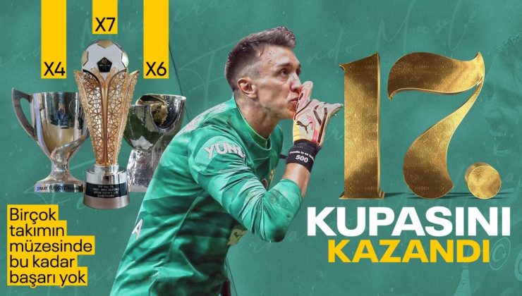 Fernando Muslera, kupalara doymuyor