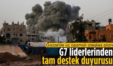 Biden’ın Gazze’de 3 aşamalı ateşkes planına G7 liderlerinden destek