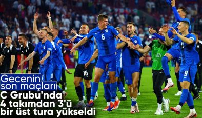 EURO 2024’te C Grubu’nda son maçlar oynandı: 4 takımdan 3’ü üst tura çıktı