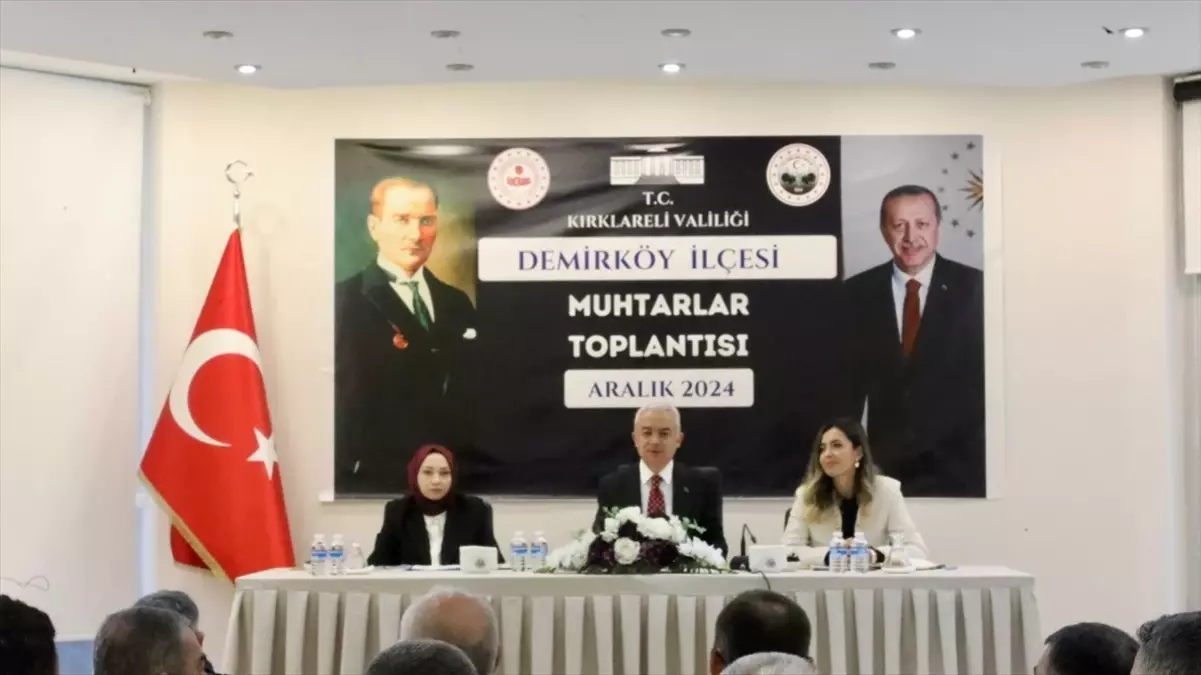 Kırklareli’nde Muhtarlarla Toplantı